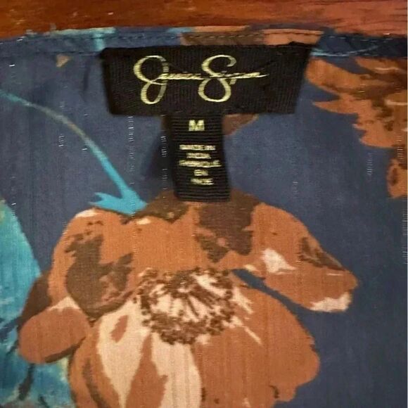 Jessica Simpson open front long sheet floral wrap with sleeves size medium - Picture 2 of 5